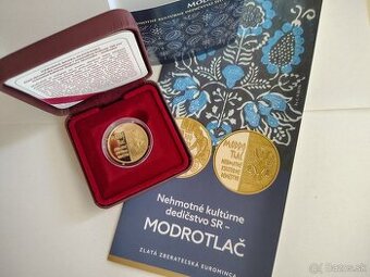 100 eur - Modrotlač