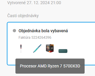 AMD Ryzen 7 5700x3D,2 roky Zaruka