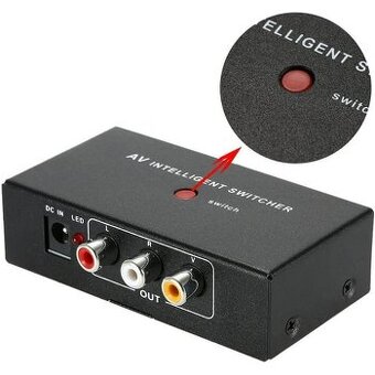 audio/video automatický prepínač