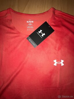 ŠPORTOVÉ TRIČKO UNDER ARMOUR červené - veľ. XL (L) + darček