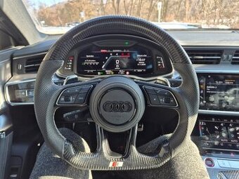 AUDI VOLANT KARBONOVY ZKOSENY S AIRBAGOM logo S