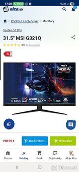 31.5" MSI G321Q