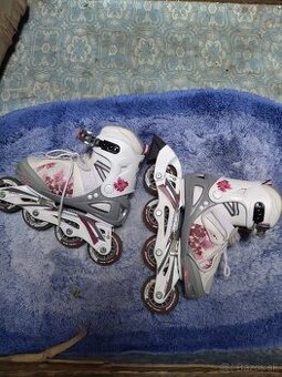 Predám kolieskové korčule dievčenské