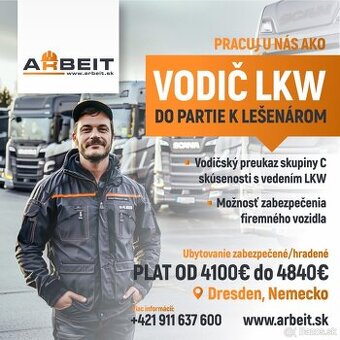 LKW VODIČ K LEŠENÁROM / DRÁŽĎANY / NEMECKO