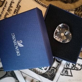 Krištáľové srdce so zirkónom Swarovski