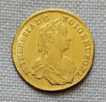 Zlatý dukát Mária Terézia, 1758, Sedmihradsko