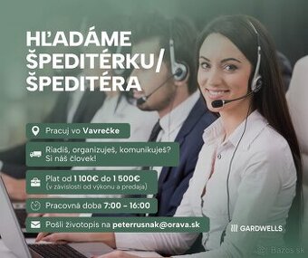 Hľadáme špedíterku a obchodnú zástupkyňu