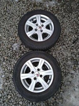 Alu 4 x 100 R 13 + celoročné pneu 165/70 R 13 MATADOR.