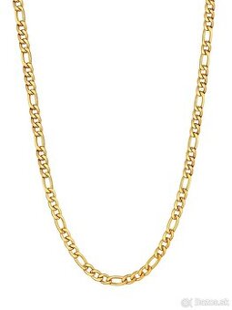 Retiazka pre mužov 12 mm hrubá pozlátená s krátkymi článk