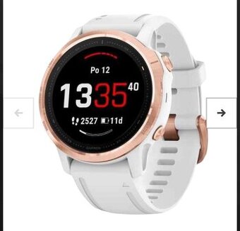 Garmin fénix 6S Pro, Rose Gold, White band