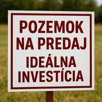 7000m2 pozemok v územnom pláne na RD