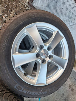 hliníkové disky 5x100 VW POLO + zimné 185/60 r15