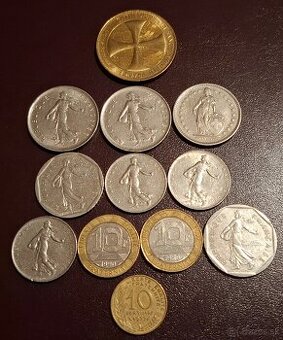 Francúzska pamätná medaila, mince.