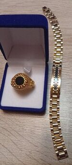 Krásny pozlátený mohutný set