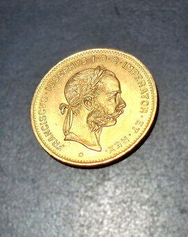 Investičné zlato, minca 4 zlatník F.J.I., r. 1896, novorazba