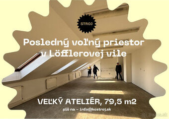 Ateliér s kúpelňou a záhradou