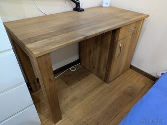 Pracovny stol z masivu + stolicka