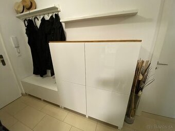 IKEA nábytok do predsiene – moderný, biely – možný predaj sp