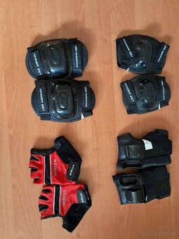 Sada chráničov pre kolieskové korčule, skateboard, bicykel