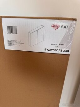 Nová zrkadlová skrinka SAT B-Way 80×75 cm – dub