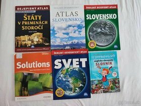 Učebnice, atlasy- stredná škola