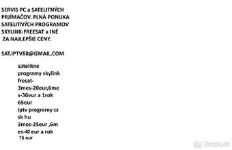 satelitne a iptv programy