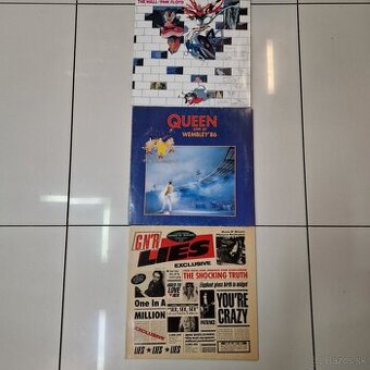 LP-čky...PINK FLOYD, QUEEN, UNS N ROSES...