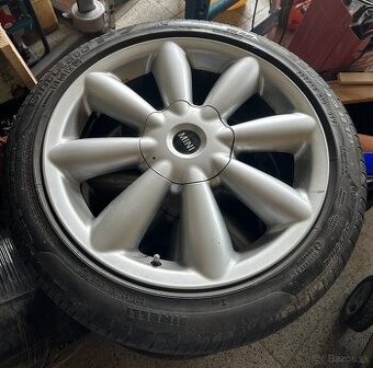 Alu R18 5x112, orig. Mini Cooper S letné pneu 225/45