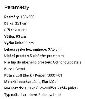 Manželská posteľ 180×200 Nice Blanář +prehoz
