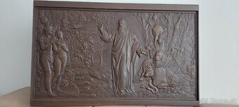 Drevený obraz 100×63cmhr.4 cm.dub -
