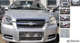 Chevrolet Aveo 1.4 2009 predám MOTOR F14D3, DVERE, PREVODOVK