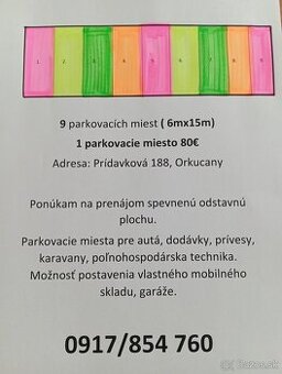 Parkovisko Orkucany - 1