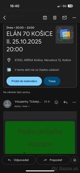 Elán - Košice 25.10.2025