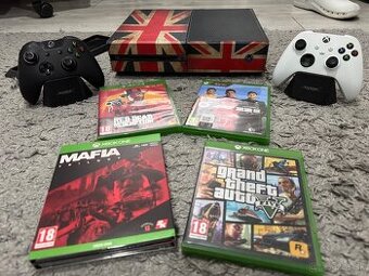 Xbox one 500 GB + 2 ovládače + hry
