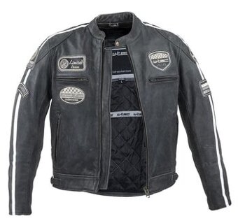 Úplne nová kožená bunda W-TEC Dark Vintage-pravá koža 2XL