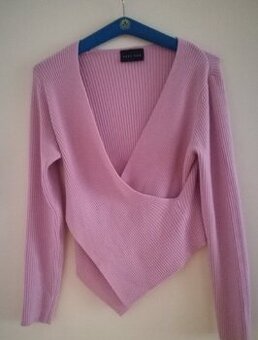 WEST ONE ružový zavinovací top vel. M