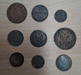 Mince RU (rakusko uhorske) kreuzer, heller