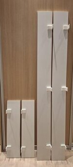 Predam biele policky 2 ks 160x15 cm a 2 ks 65x15 cm