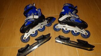 Predám korčule 2v1 kolieskové aj ľadové