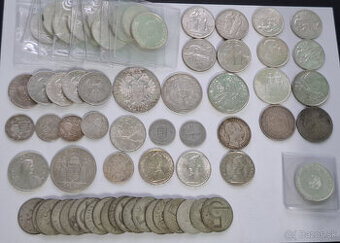 Strieborne mince - spot 2,30/g