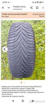 Predám pneumatiky BFGoodrich