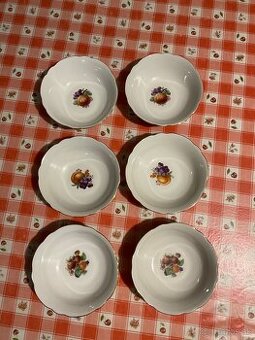 Porcelanové kompótové misky