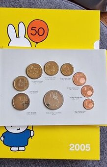 Holandsko oficiálna  sadu euromincí Nijntje (Miffy) r.2005