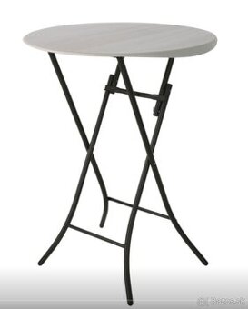 10x Bistro/Barový stôl LIFETIME (84 cm) – Skladací, ako nové