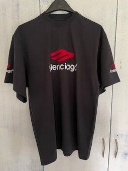 Balenciaga 3B Sports Icon T-shirt Black/Red/White
