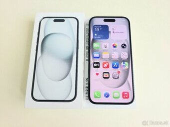 APPLE IPHONE 15 128GB BLACK,ZDRAVIE BATERKY 100%