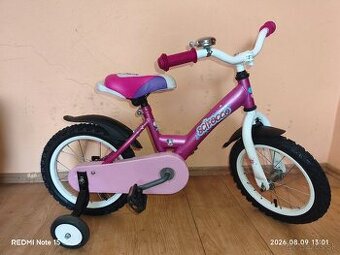 Detský dievčenský bicykel 14 ružový