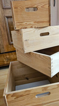 pevne drevene bednicky/boxy, 4ks