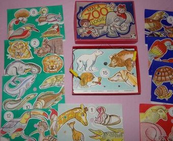 RETRO HRAČKA, HRA - MALÁ ZOOLOGIA 1986 VDI Plzeň