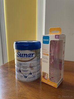 Umelé mlieko SUNAR Premium 3 + detská fľaška